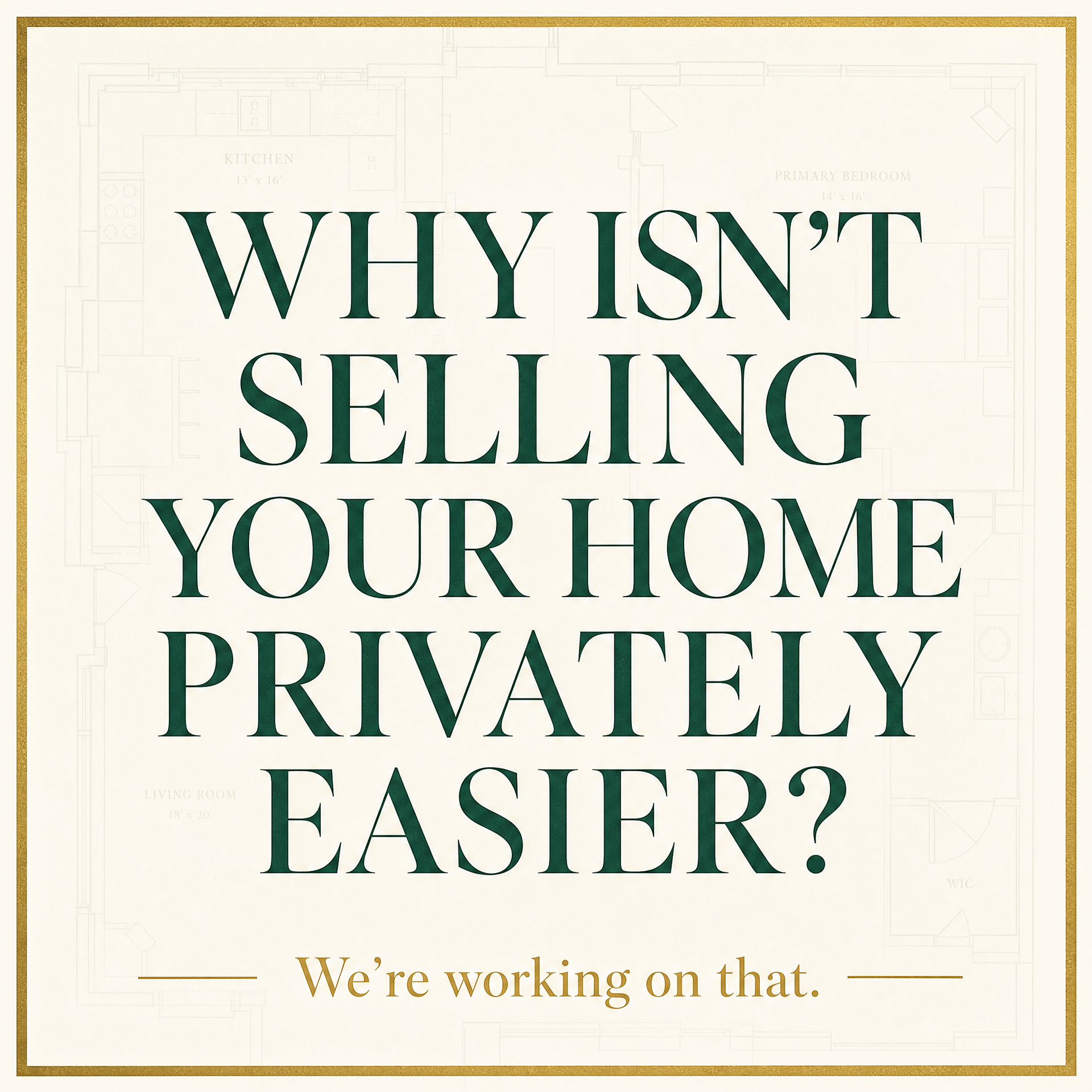 Why isn't it easier? We're working on that.